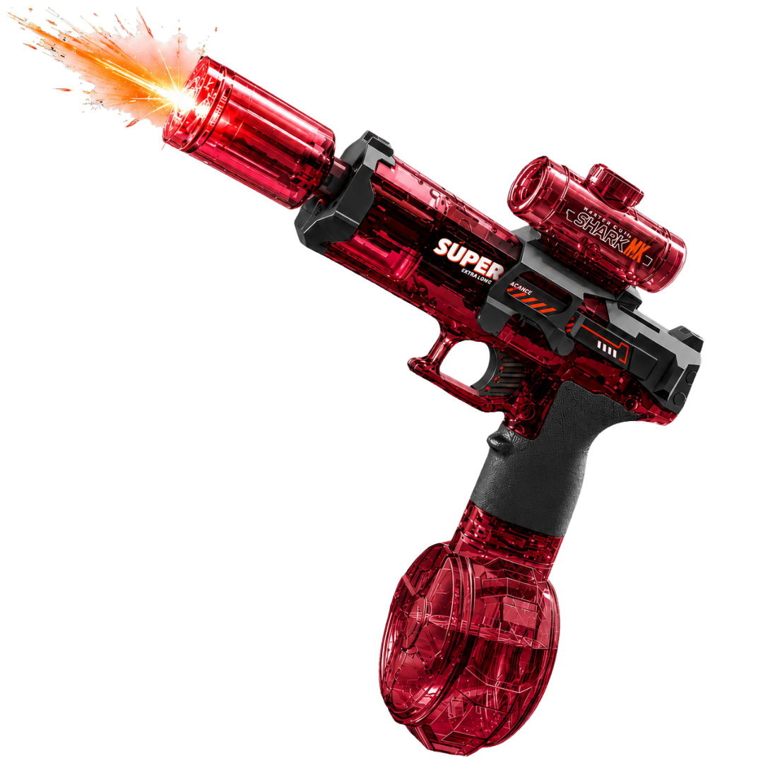 AquaShot™ - Pistola de Agua LED Recargable de Largo Alcance